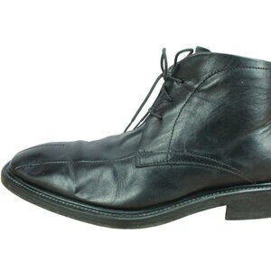 *Unknown Black Leather Lace Up Casual Oxford Chukka Boots Size 7.5